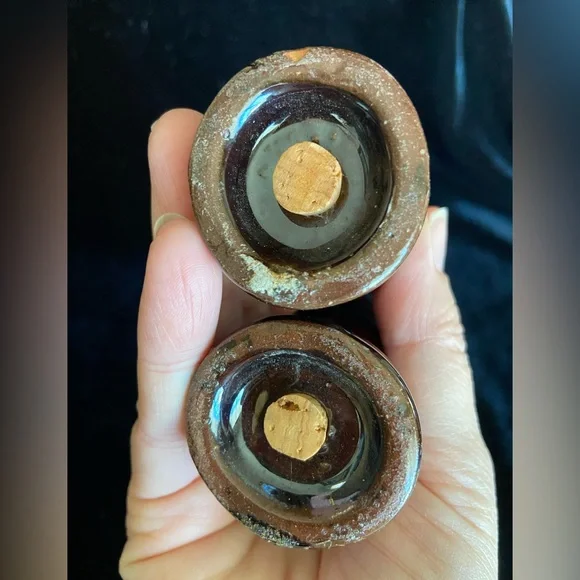 Vintage Ceramic Brown Owls Salt & Pepper Shakers Japan - Picture 6 of 8